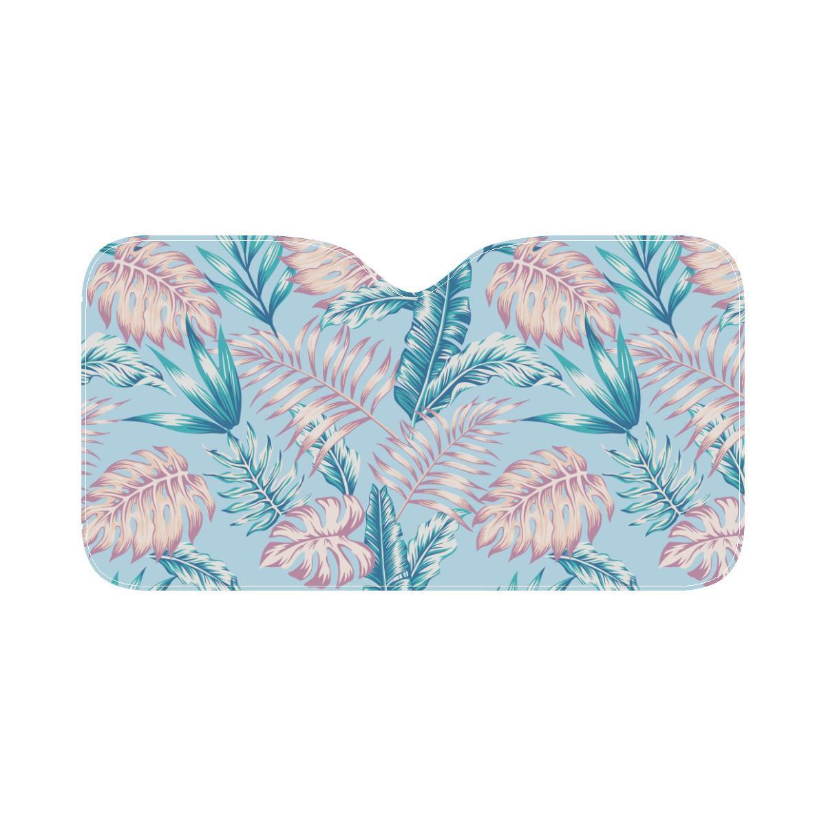 Tropical Flower Pattern Print Design TF01 Car Sun Shade-JorJune