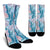 Tropical Flower Pattern Print Design TF01 Crew Socks-JORJUNE.COM