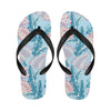 Tropical Flower Pattern Print Design TF01 Flip Flops-JorJune