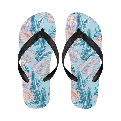 Tropical Flower Pattern Print Design TF01 Flip Flops-JorJune