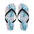 Tropical Flower Pattern Print Design TF01 Flip Flops-JorJune