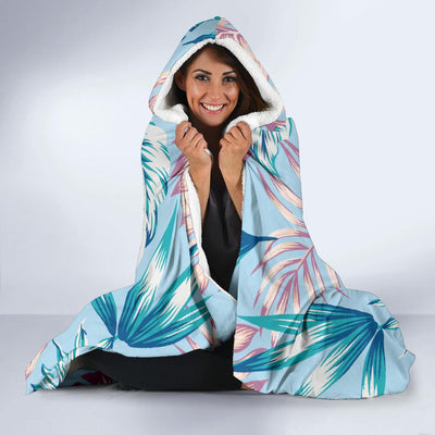 Tropical Flower Pattern Print Design TF01 Hooded Blanket-JORJUNE.COM