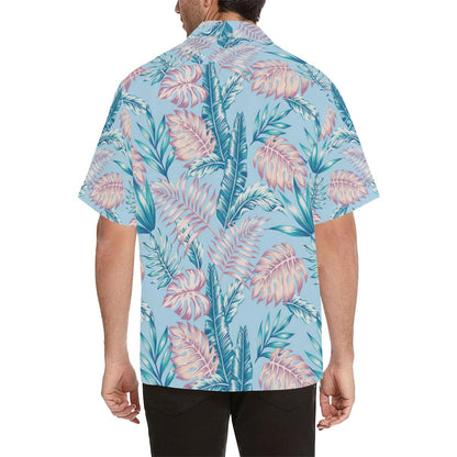 Tropical Flower Pattern Print Design TF01 Men Hawaiian Shirt-JorJune