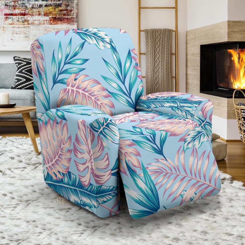 Tropical Flower Pattern Print Design TF01 Recliner Slipcover-JORJUNE.COM