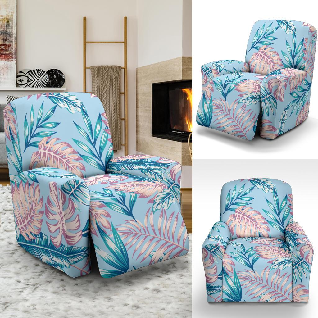 Tropical Flower Pattern Print Design TF01 Recliner Slipcover-JORJUNE.COM