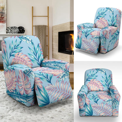 Tropical Flower Pattern Print Design TF01 Recliner Slipcover-JORJUNE.COM