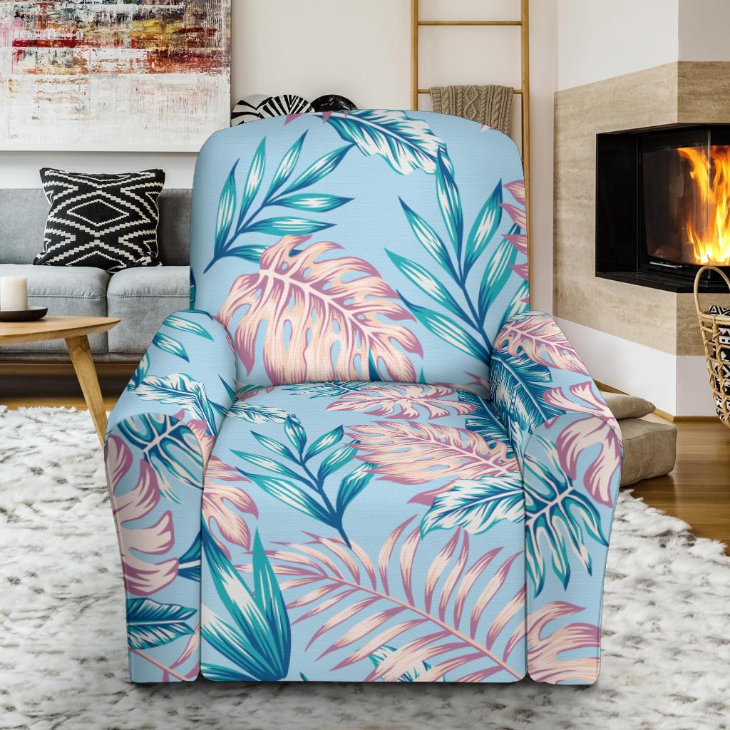 Tropical Flower Pattern Print Design TF01 Recliner Slipcover-JORJUNE.COM
