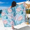 Tropical Flower Pattern Print Design TF01 Sarong Pareo Wrap-JORJUNE.COM