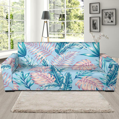 Tropical Flower Pattern Print Design TF01 Sofa Slipcover-JORJUNE.COM