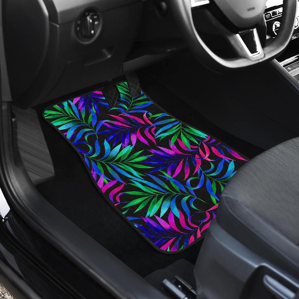 Tropical Flower Pattern Print Design TF010 Car Floor Mats-JORJUNE.COM