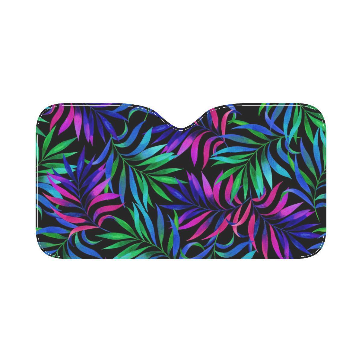 Tropical Flower Pattern Print Design TF010 Car Sun Shade-JorJune