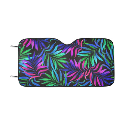 Tropical Flower Pattern Print Design TF010 Car Sun Shade-JorJune