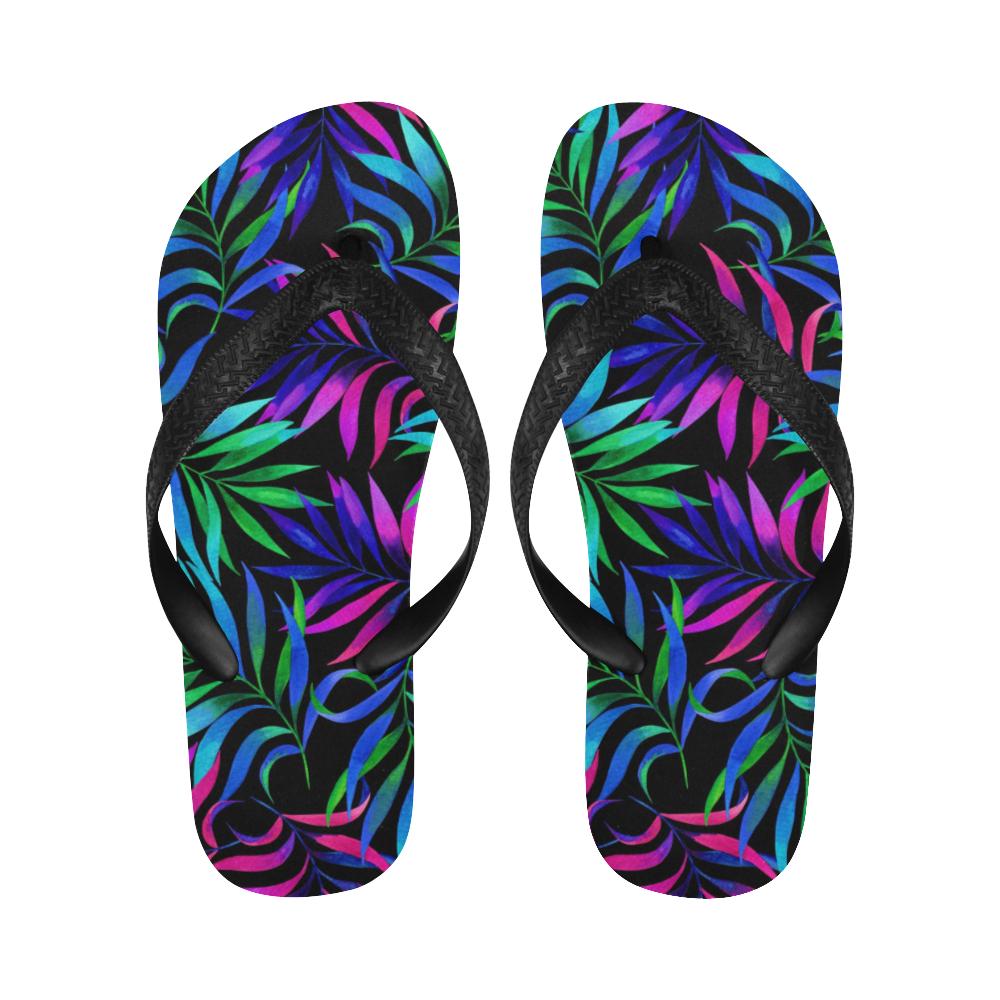 Tropical Flower Pattern Print Design TF010 Flip Flops-JorJune