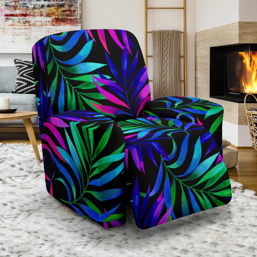 Tropical Flower Pattern Print Design TF010 Recliner Slipcover-JORJUNE.COM