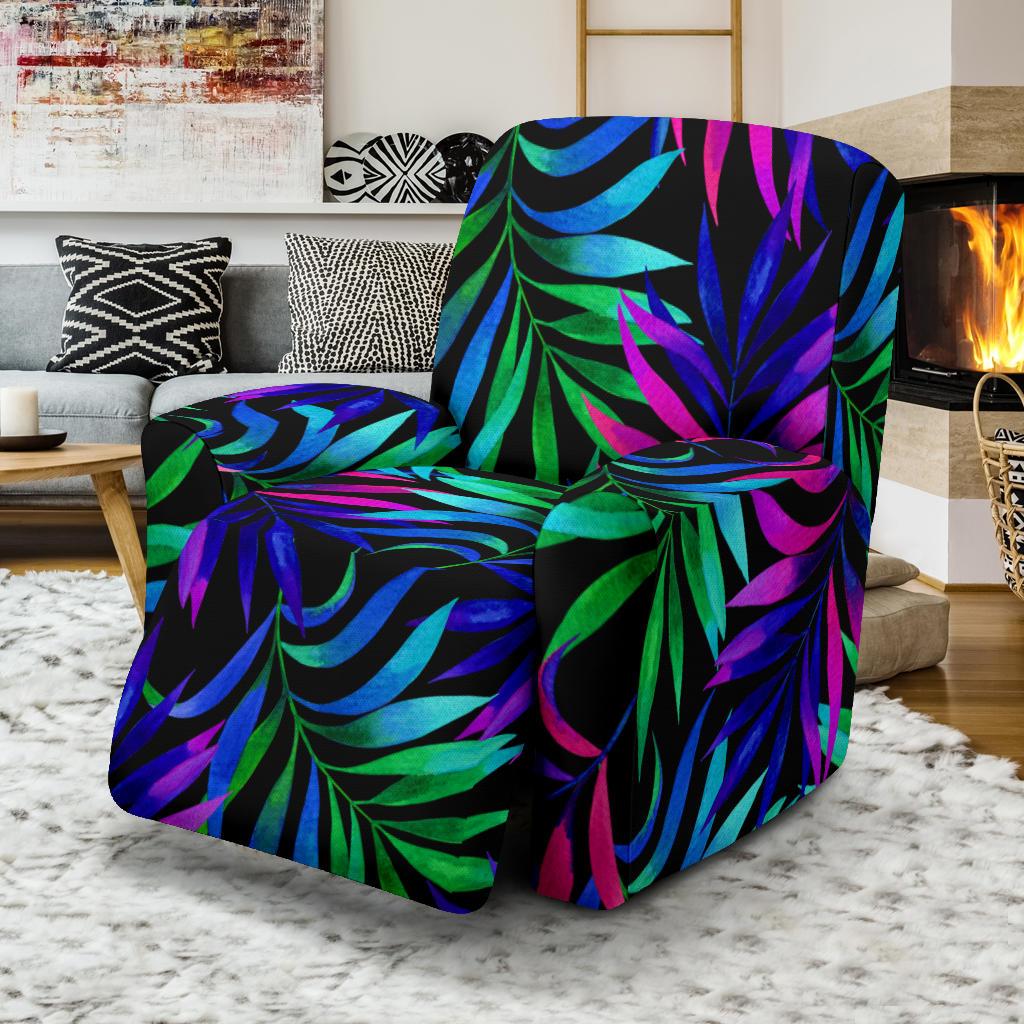 Tropical Flower Pattern Print Design TF010 Recliner Slipcover-JORJUNE.COM