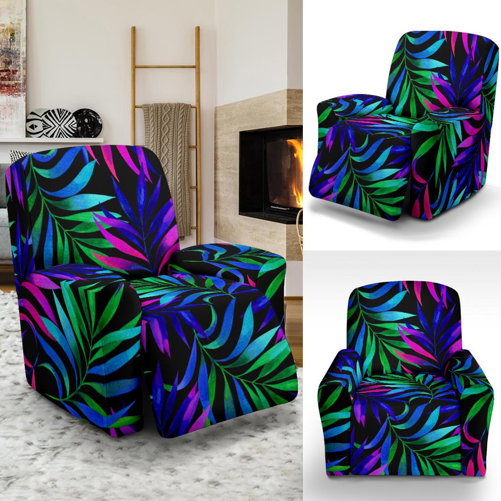 Tropical Flower Pattern Print Design TF010 Recliner Slipcover-JORJUNE.COM