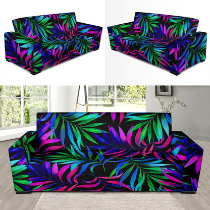 Tropical Flower Pattern Print Design TF010 Sofa Slipcover-JORJUNE.COM