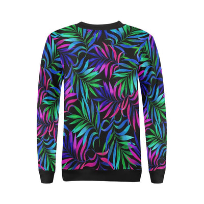 Tropical Flower Pattern Print Design TF010 Women Long Sleeve Sweatshirt-JorJune