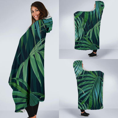 Tropical Flower Pattern Print Design TF011 Hooded Blanket-JORJUNE.COM