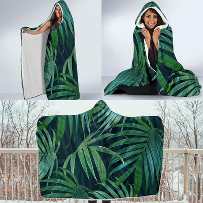 Tropical Flower Pattern Print Design TF011 Hooded Blanket-JORJUNE.COM