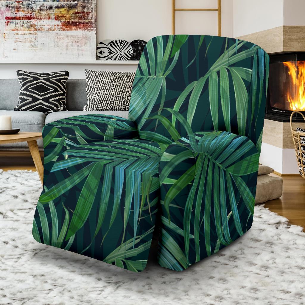 Tropical Flower Pattern Print Design TF011 Recliner Slipcover-JORJUNE.COM