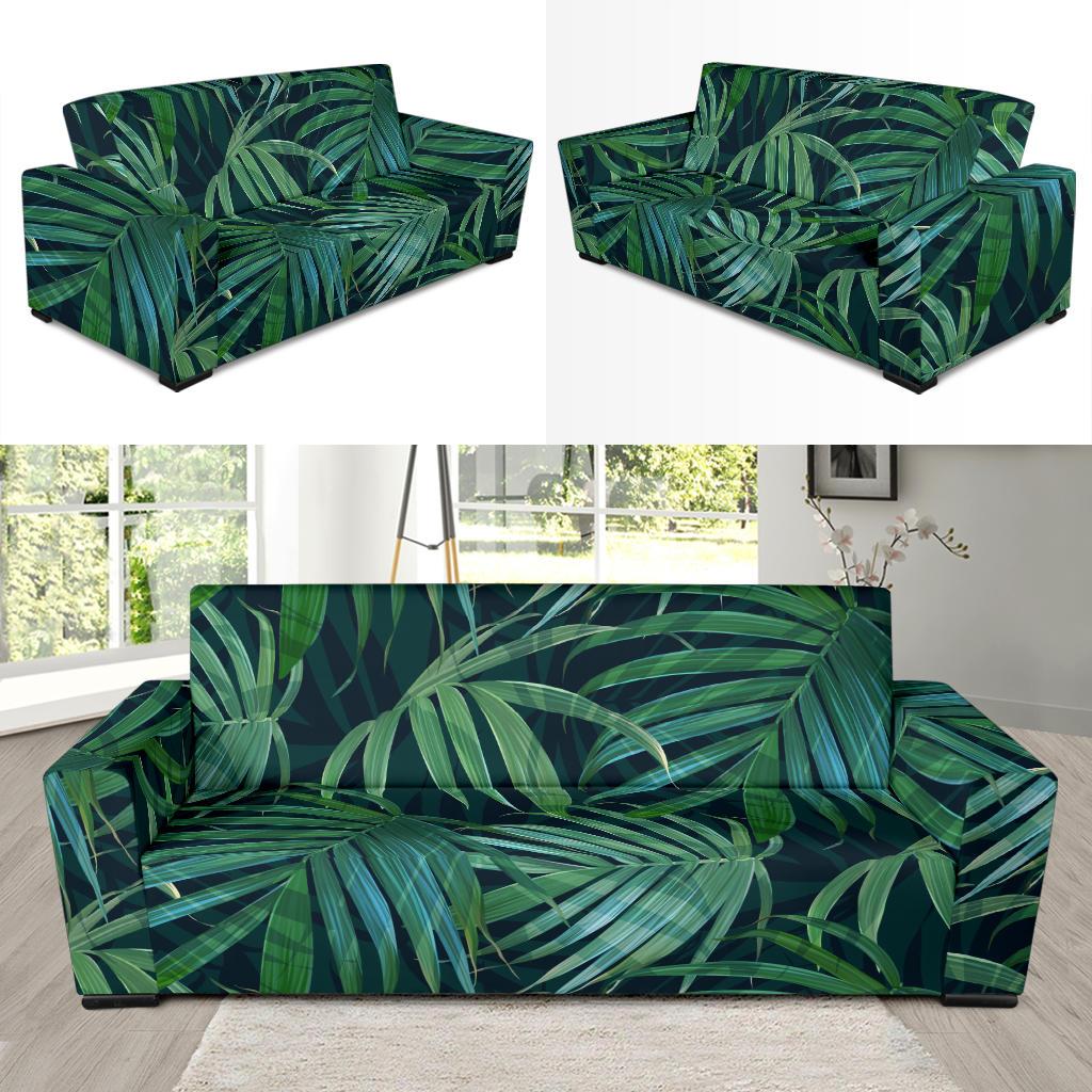 Tropical Flower Pattern Print Design TF011 Sofa Slipcover-JORJUNE.COM