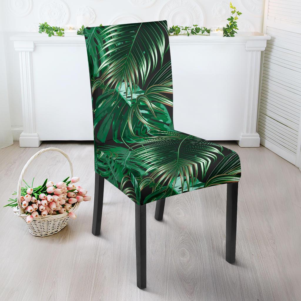 Tropical Flower Pattern Print Design TF012 Dining Chair Slipcover-JORJUNE.COM