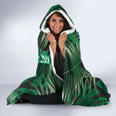 Tropical Flower Pattern Print Design TF012 Hooded Blanket-JORJUNE.COM