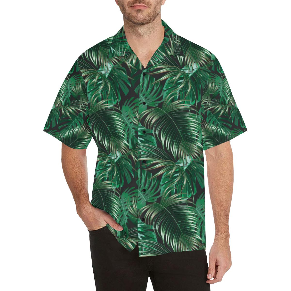 Tropical Flower Pattern Print Design TF012 Men Hawaiian Shirt-JorJune