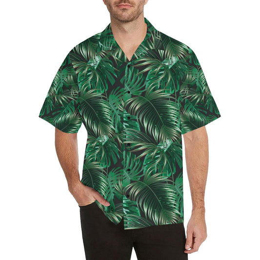 Tropical Flower Pattern Print Design TF012 Men Hawaiian Shirt-JorJune