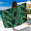 Tropical Flower Pattern Print Design TF012 Sarong Pareo Wrap-JORJUNE.COM