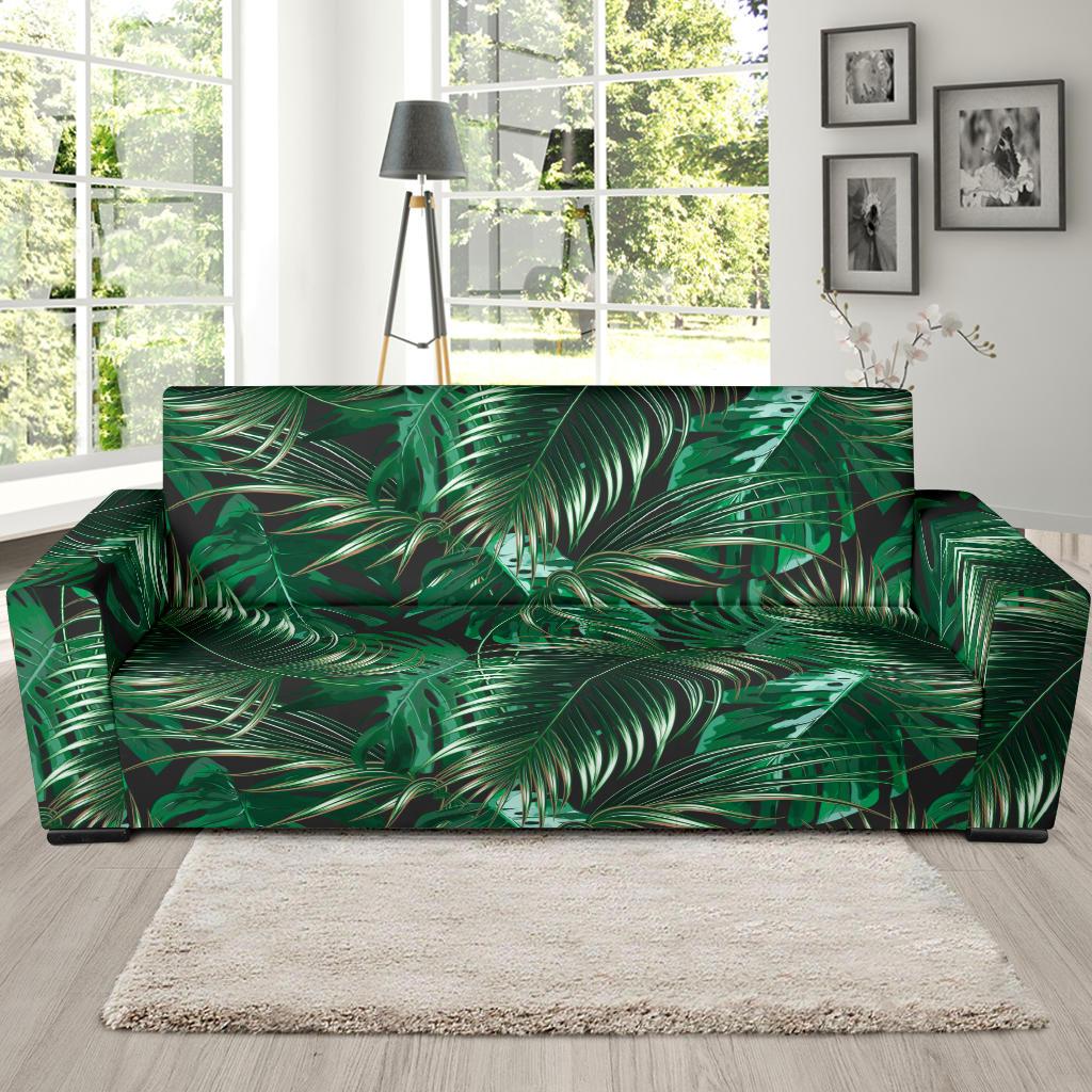 Tropical Flower Pattern Print Design TF012 Sofa Slipcover-JORJUNE.COM