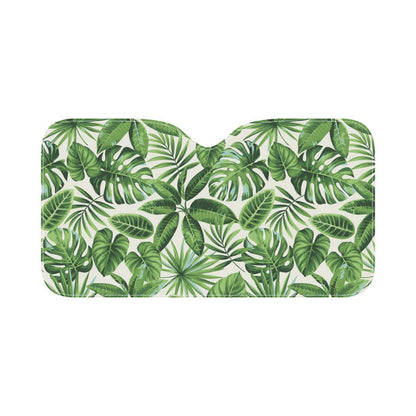 Tropical Flower Pattern Print Design TF013 Car Sun Shade-JorJune