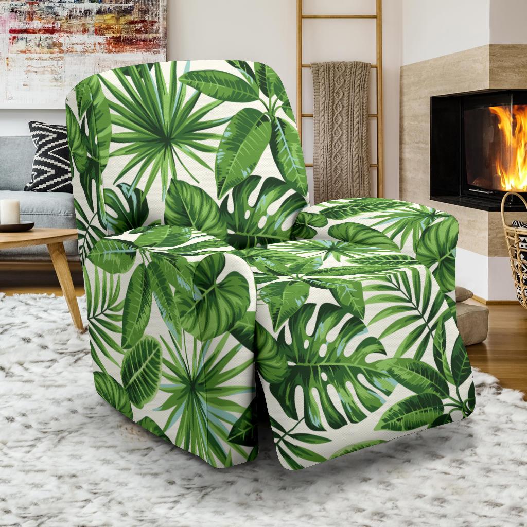 Tropical Flower Pattern Print Design TF013 Recliner Slipcover-JORJUNE.COM