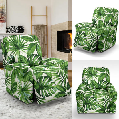 Tropical Flower Pattern Print Design TF013 Recliner Slipcover-JORJUNE.COM