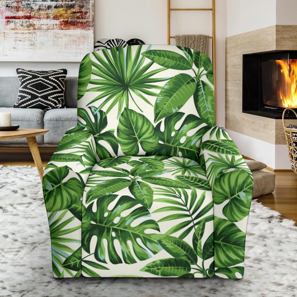 Tropical Flower Pattern Print Design TF013 Recliner Slipcover-JORJUNE.COM