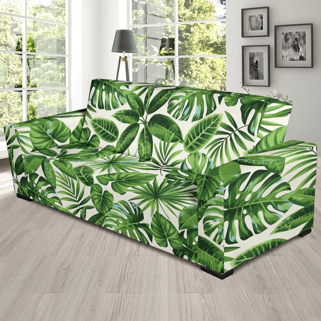 Tropical Flower Pattern Print Design TF013 Sofa Slipcover-JORJUNE.COM
