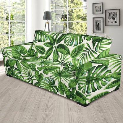 Tropical Flower Pattern Print Design TF013 Sofa Slipcover-JORJUNE.COM