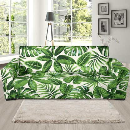 Tropical Flower Pattern Print Design TF013 Sofa Slipcover-JORJUNE.COM