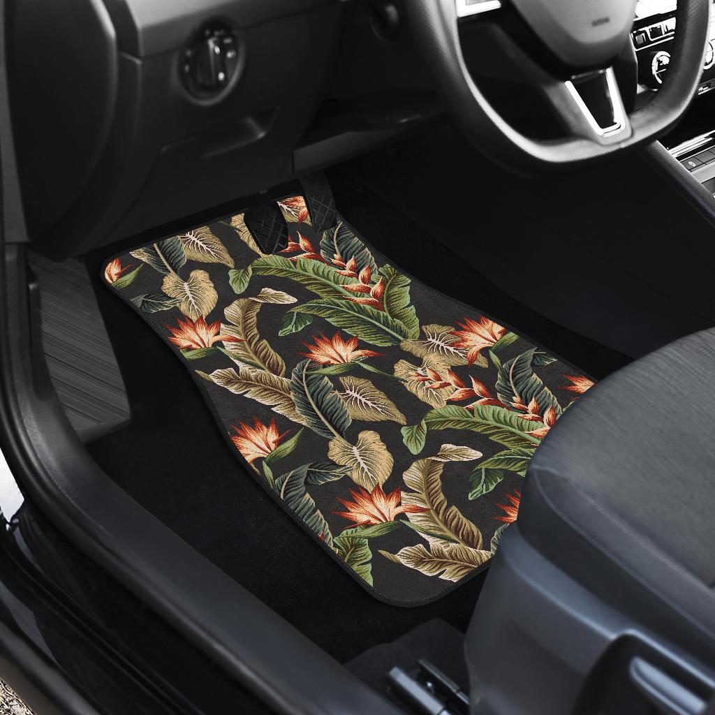 Tropical Flower Pattern Print Design TF014 Car Floor Mats-JORJUNE.COM