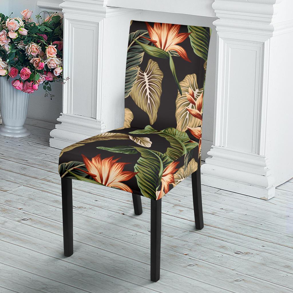 Tropical Flower Pattern Print Design TF014 Dining Chair Slipcover-JORJUNE.COM