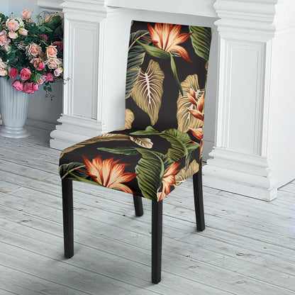 Tropical Flower Pattern Print Design TF014 Dining Chair Slipcover-JORJUNE.COM