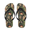 Tropical Flower Pattern Print Design TF014 Flip Flops-JorJune