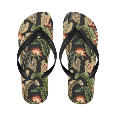 Tropical Flower Pattern Print Design TF014 Flip Flops-JorJune