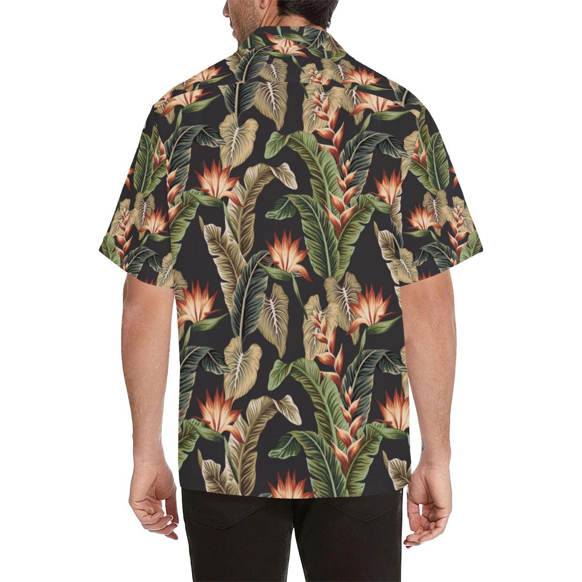 Tropical Flower Pattern Print Design TF014 Men Hawaiian Shirt-JorJune
