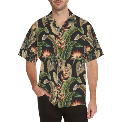 Tropical Flower Pattern Print Design TF014 Men Hawaiian Shirt-JorJune