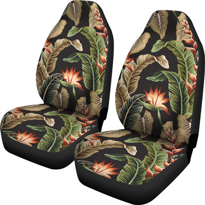 Tropical Flower Pattern Print Design TF014 Universal Fit Car Seat Covers-JorJune