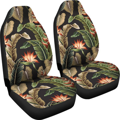 Tropical Flower Pattern Print Design TF014 Universal Fit Car Seat Covers-JorJune