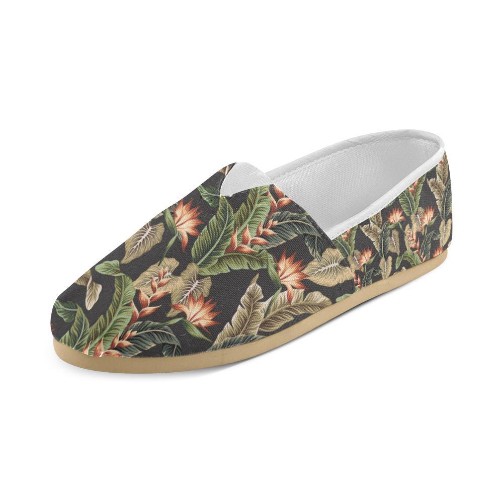 Tropical Flower Pattern Print Design TF014 Women Casual Shoes-JorJune.com