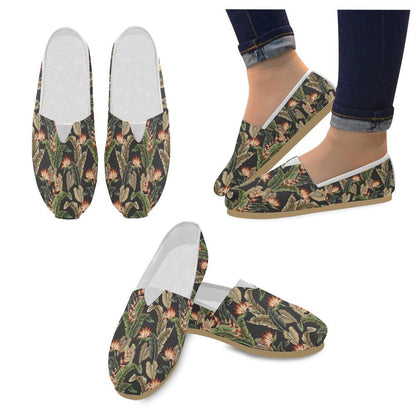Tropical Flower Pattern Print Design TF014 Women Casual Shoes-JorJune.com